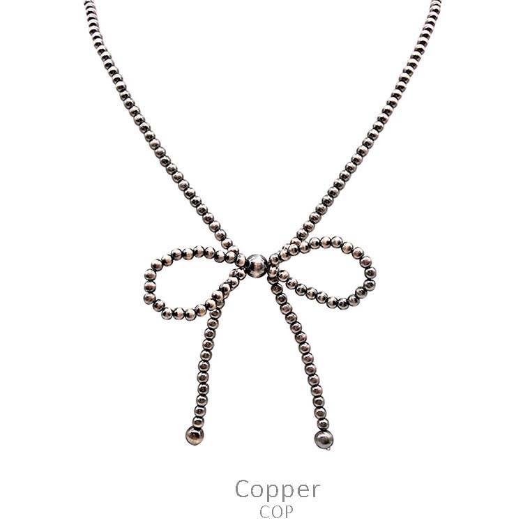 Western Navajo Bead Bow Necklace