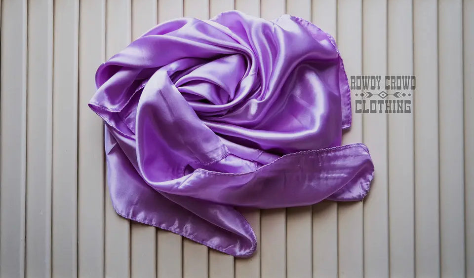 rowdy crowd clothing western cowgirl lavender purple pastel fun colors wild rag scarves