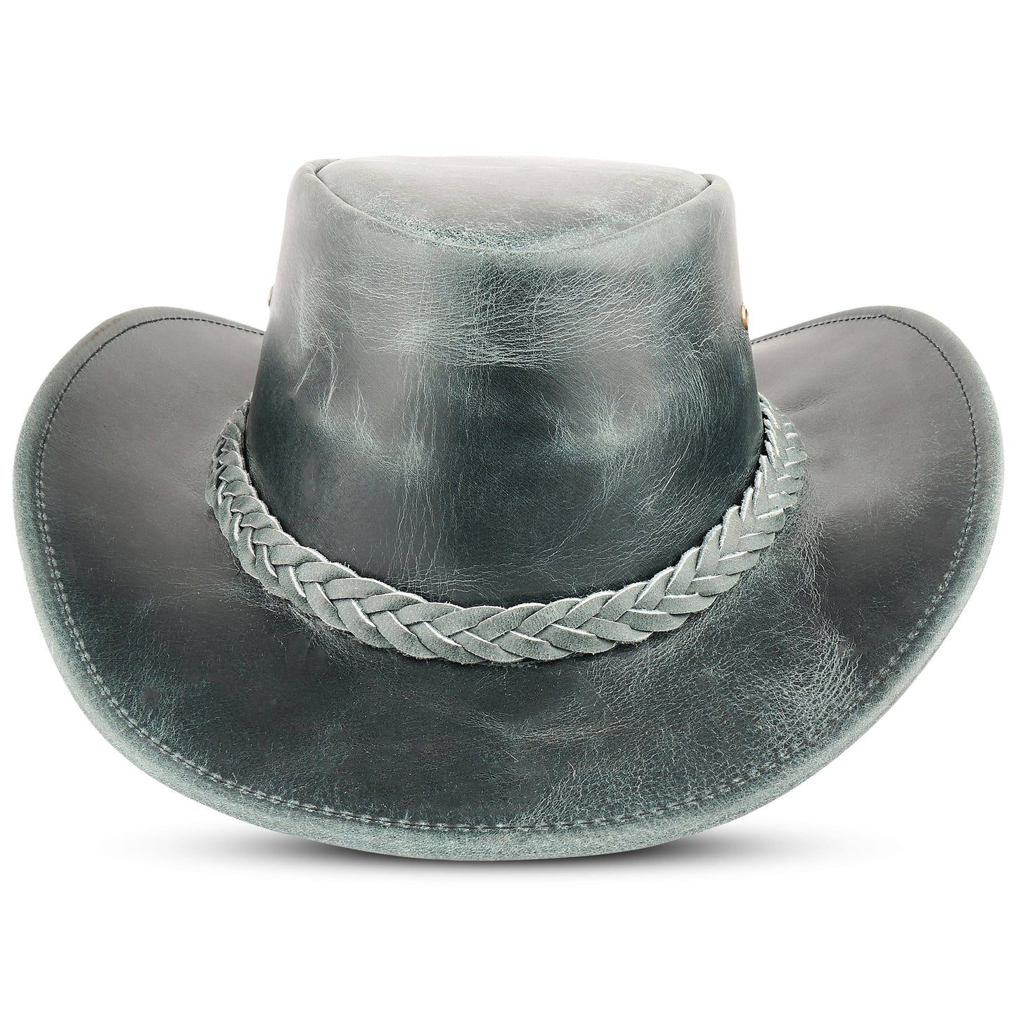THE TIMBER Brown Western Leather Outback Cowboy Hat
