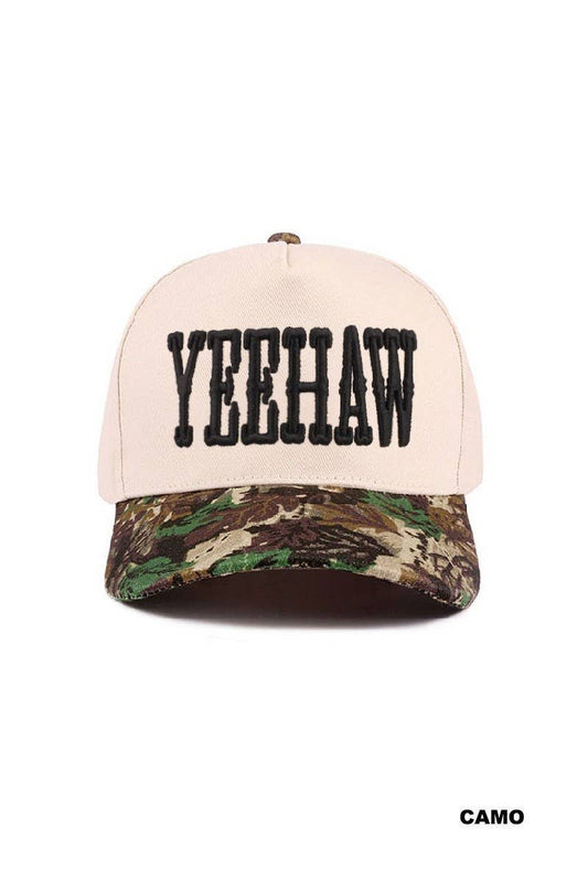 Yeehaw Two-tone Canvas Cotton Cap