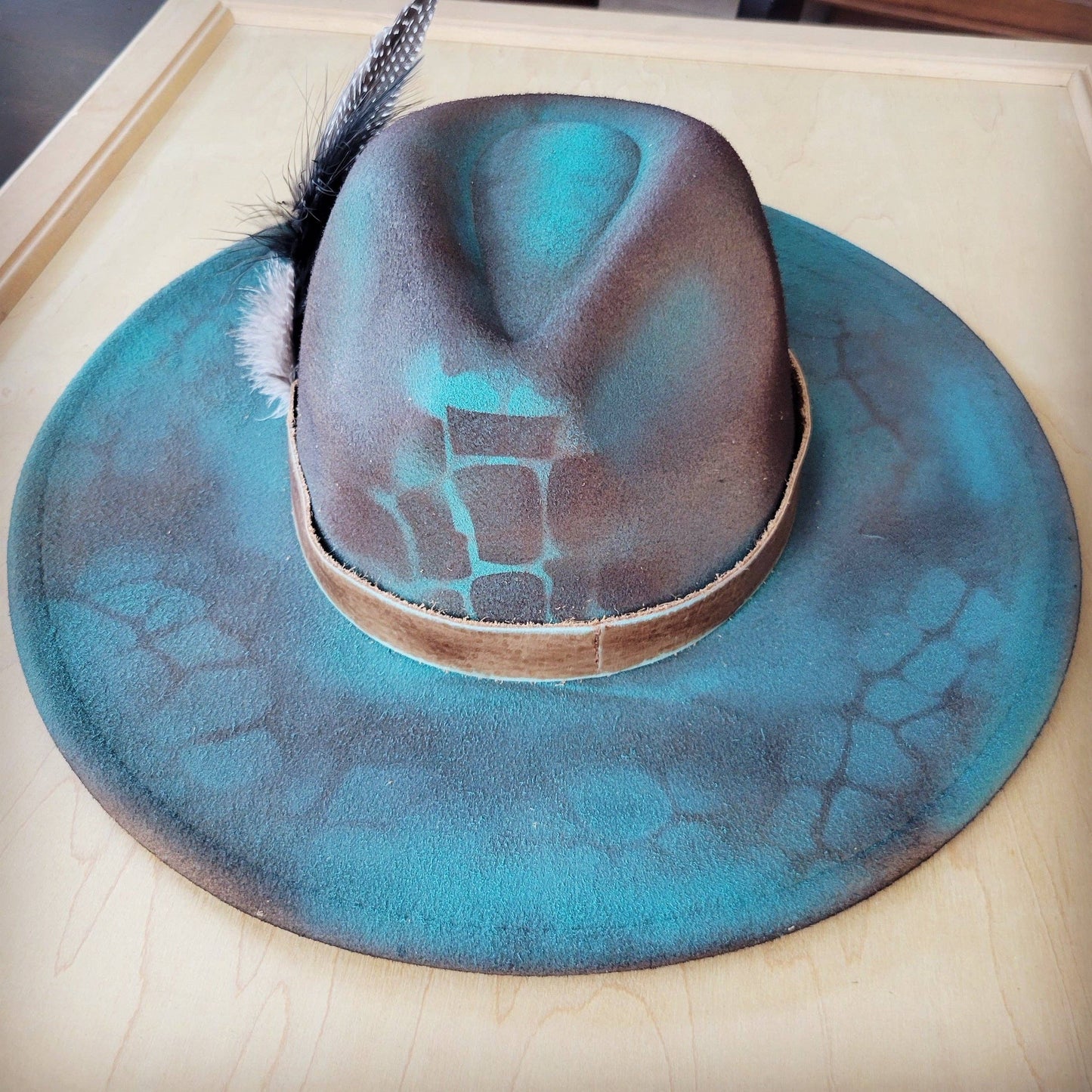 CUSTOM Hand-Painted Cowgirl Western Boho Hat