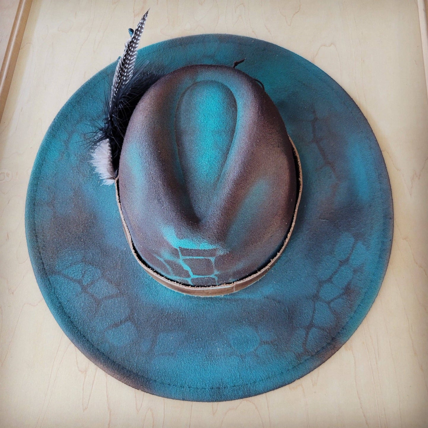 CUSTOM Hand-Painted Cowgirl Western Boho Hat