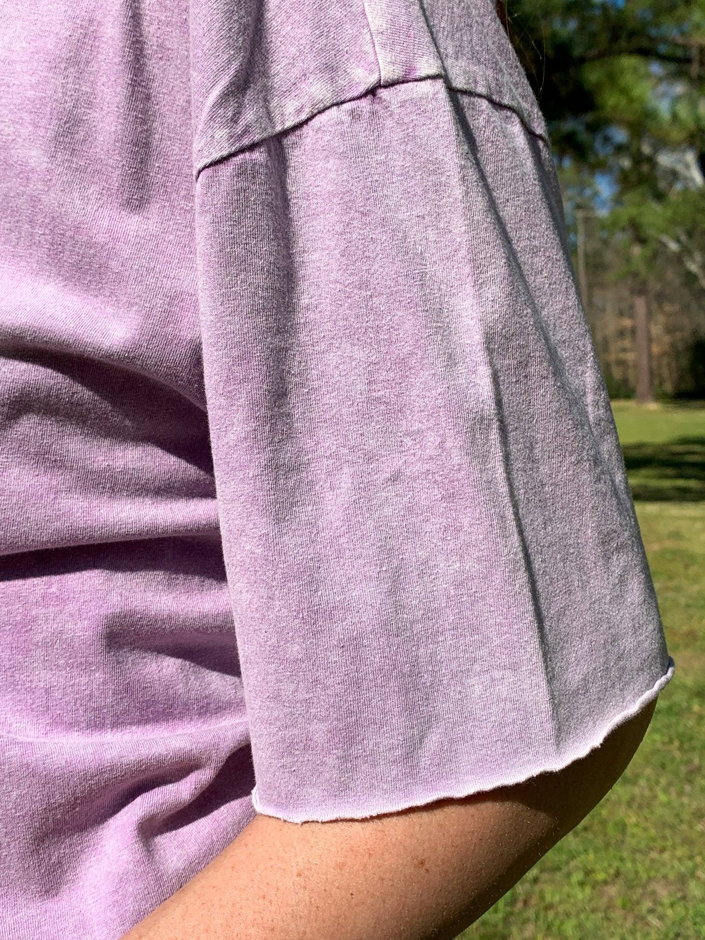 Giddy Up Mineral Washed Purple Tee