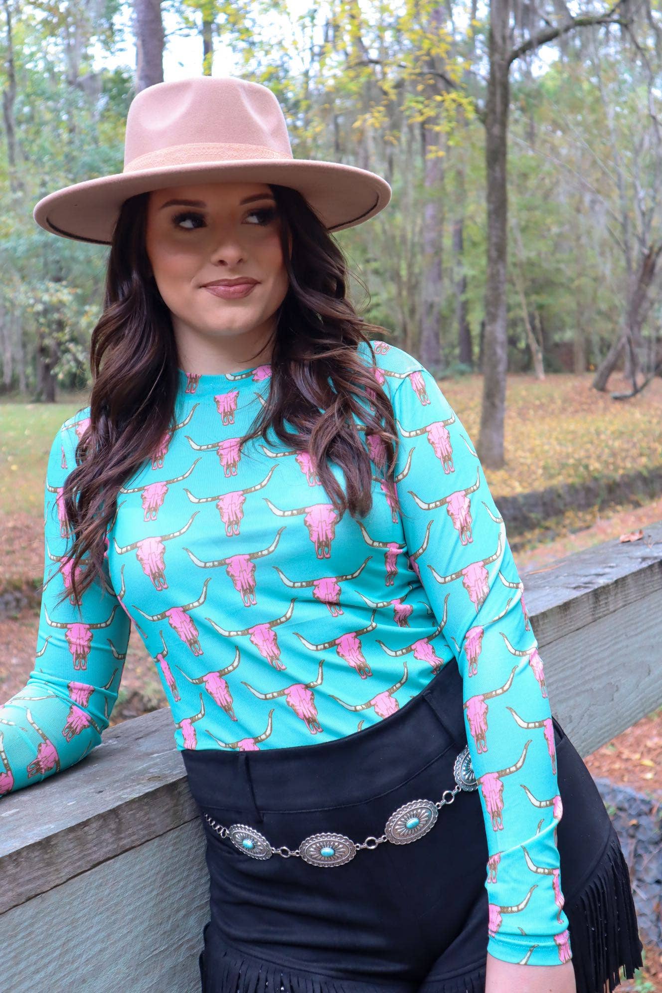 Cute Heifer Long Sleeve Mesh Top