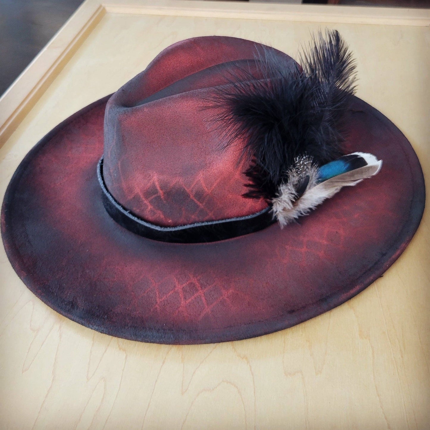 CUSTOM Hand-Painted Cowgirl Western Boho Hat