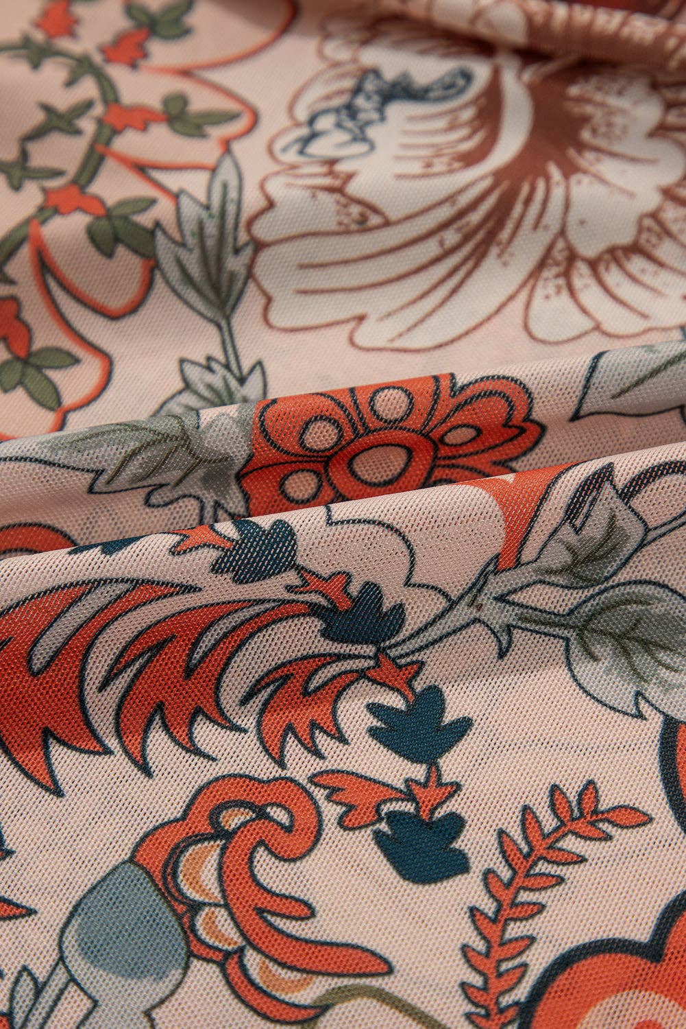 Loretta Floral Bell Sleeve V-Neck Blouse