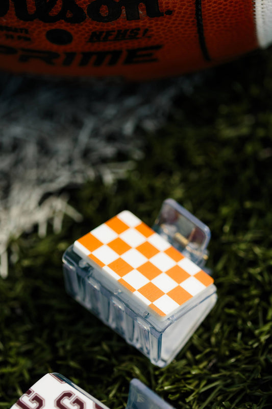 Game Day Small Checkered Hair Clip