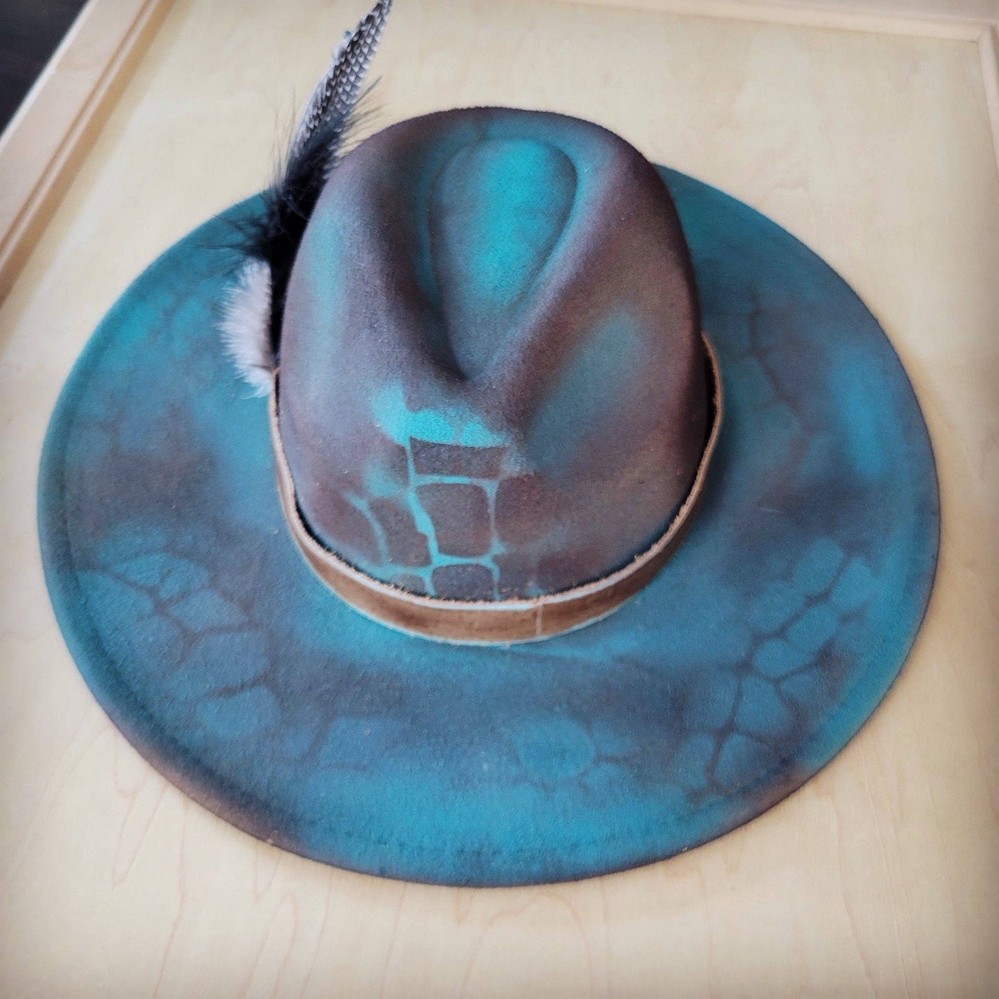 CUSTOM Hand-Painted Cowgirl Western Boho Hat