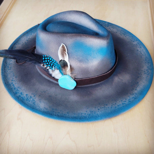 CUSTOM Hand-Painted Cowgirl Western Boho Hat