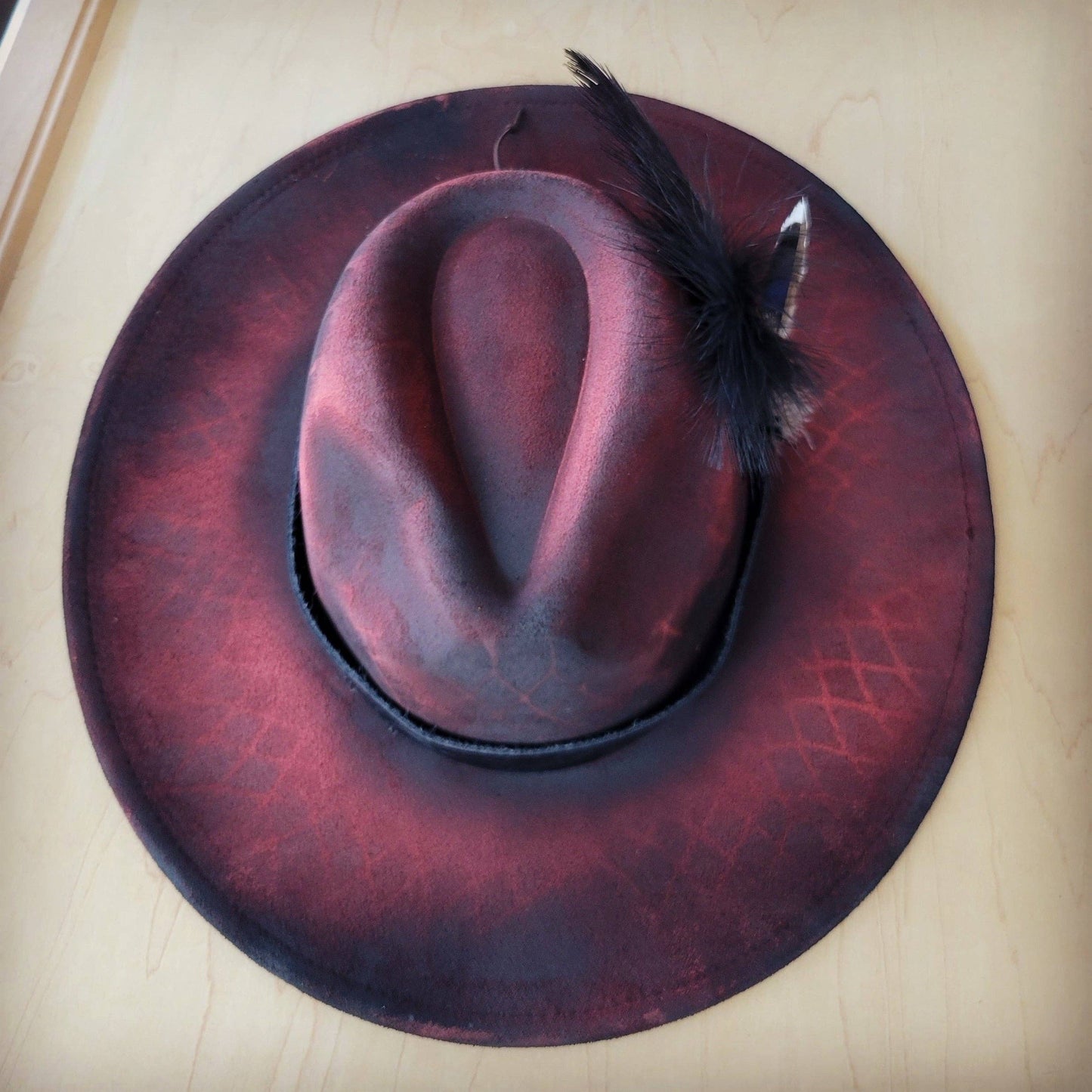 CUSTOM Hand-Painted Cowgirl Western Boho Hat