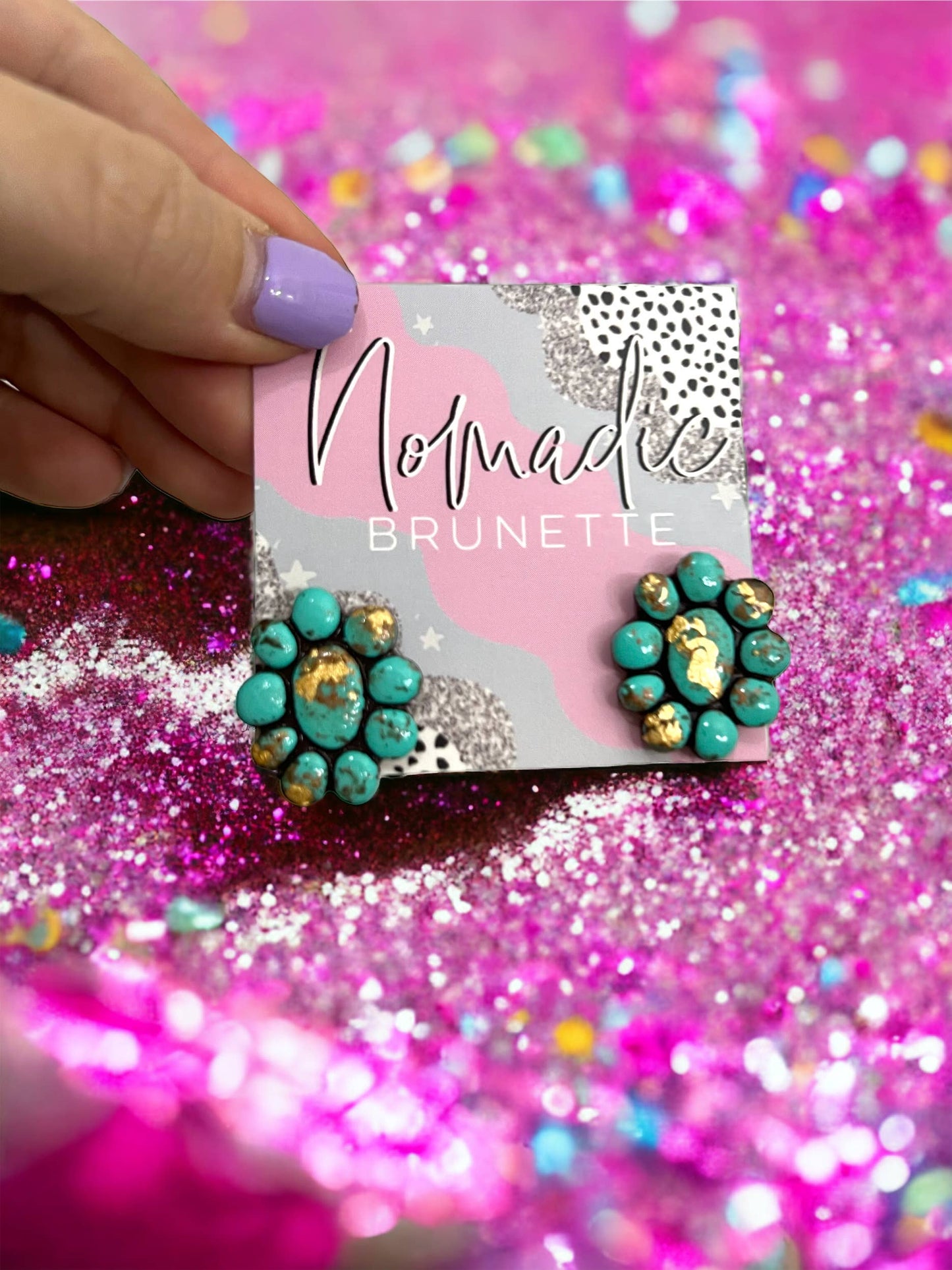 Mini Marilyn Studs Western Handmade Clay