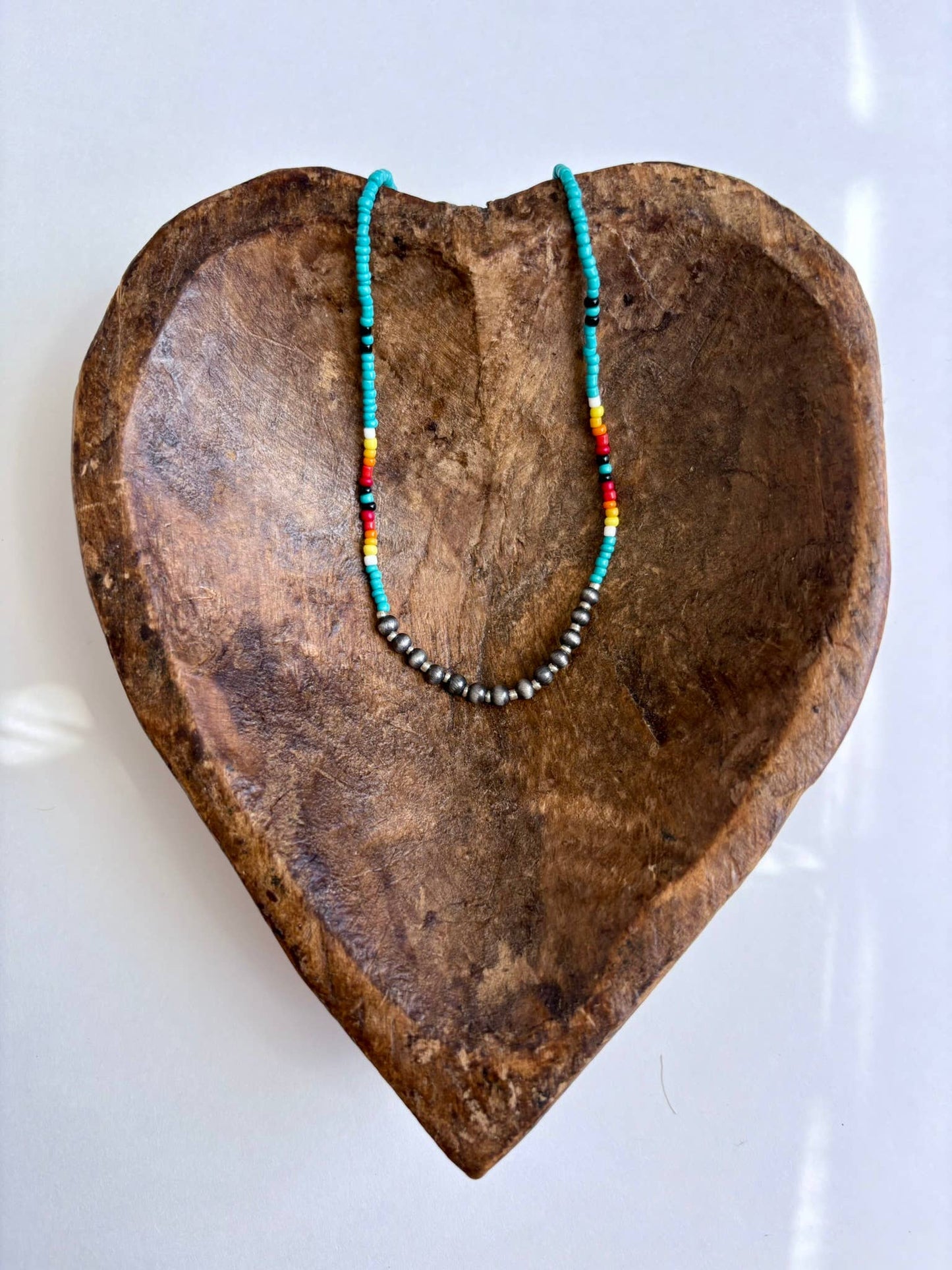 Western Navajo & Seed Bead Choker Necklace