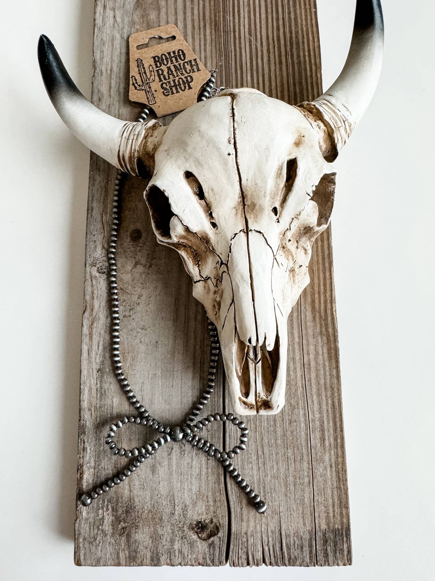 Western Navajo Bead Bow Necklace