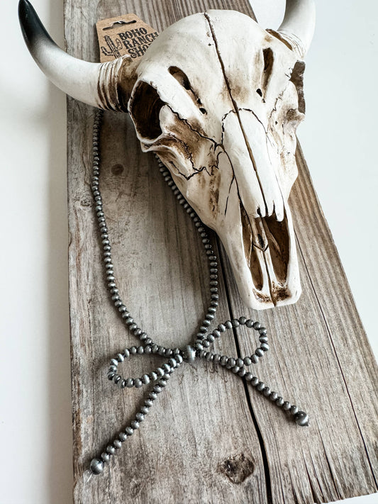 Western Navajo Bead Bow Necklace