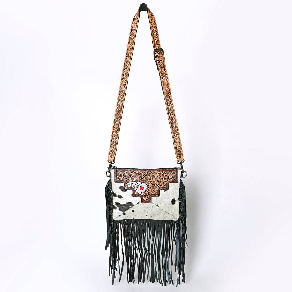 The Gambler Girl Crossbody Genuine Leather Bag