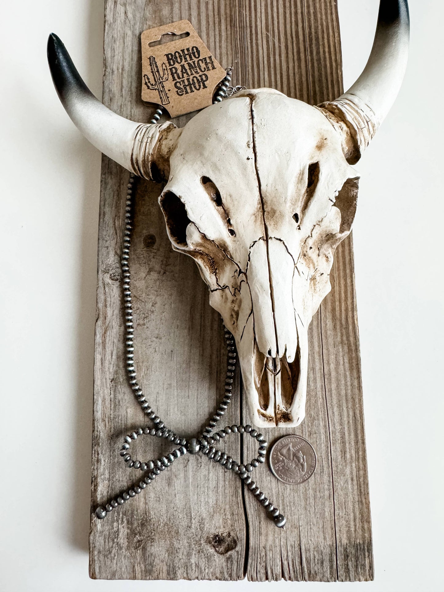 Western Navajo Bead Bow Necklace