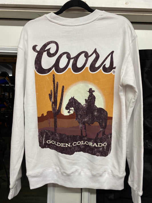 Coors Cowboy Over Sized Pull Over