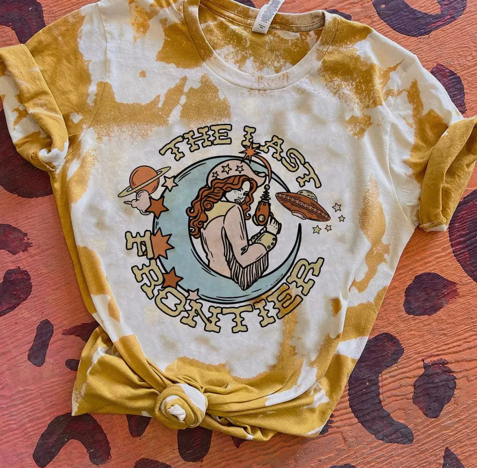 Cosmic The Last Frontier Bleached Mustard Tee