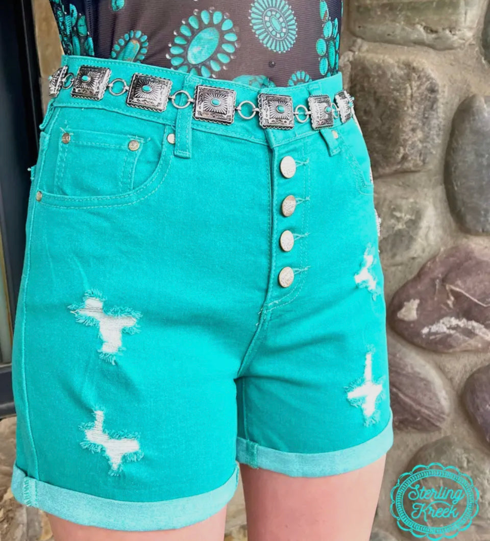 Tennessee Walking Turquoise Shorts