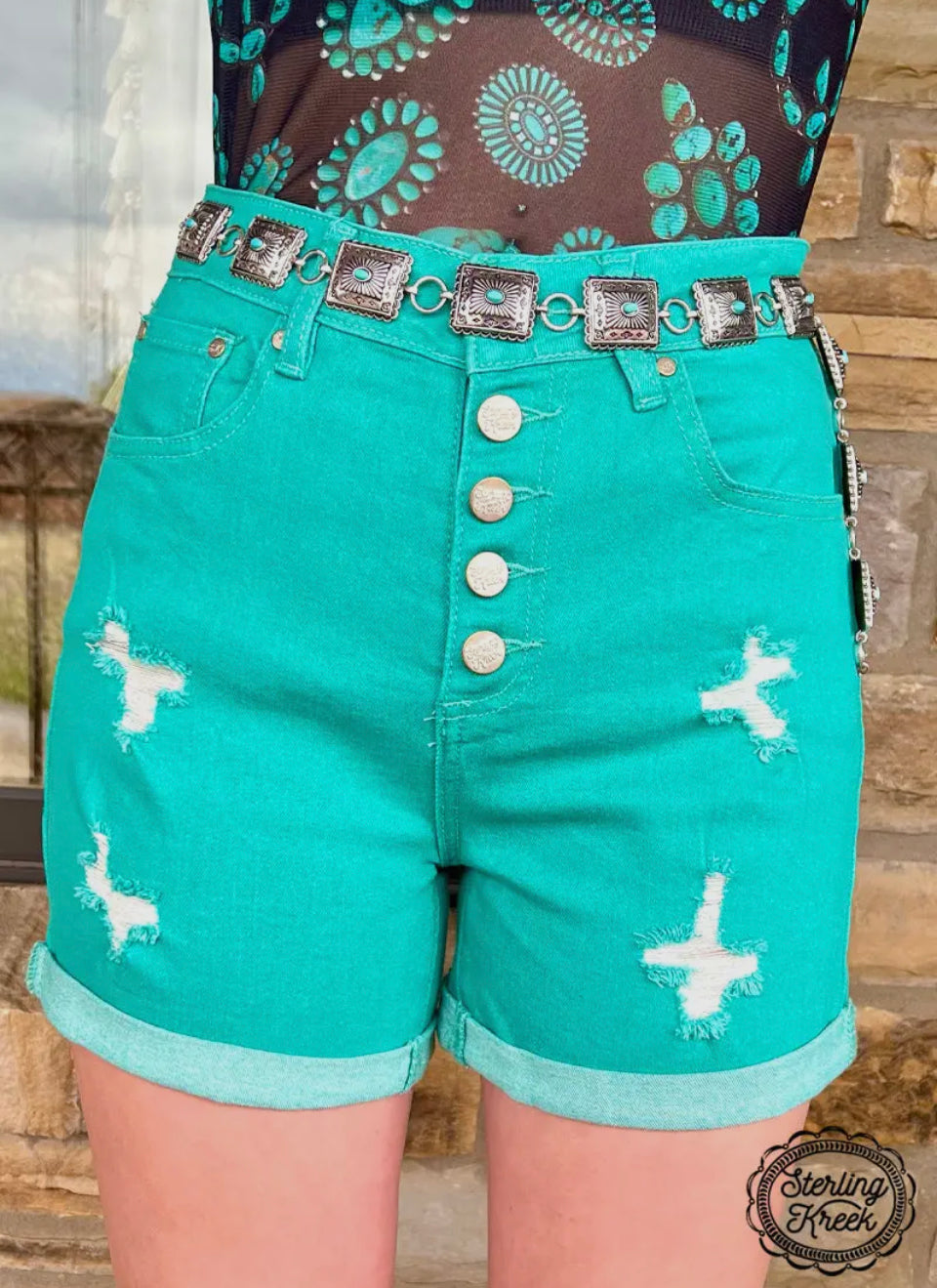 Tennessee Walking Turquoise Shorts