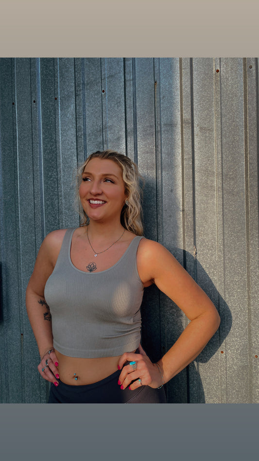 Green Dessert Cropped Cami