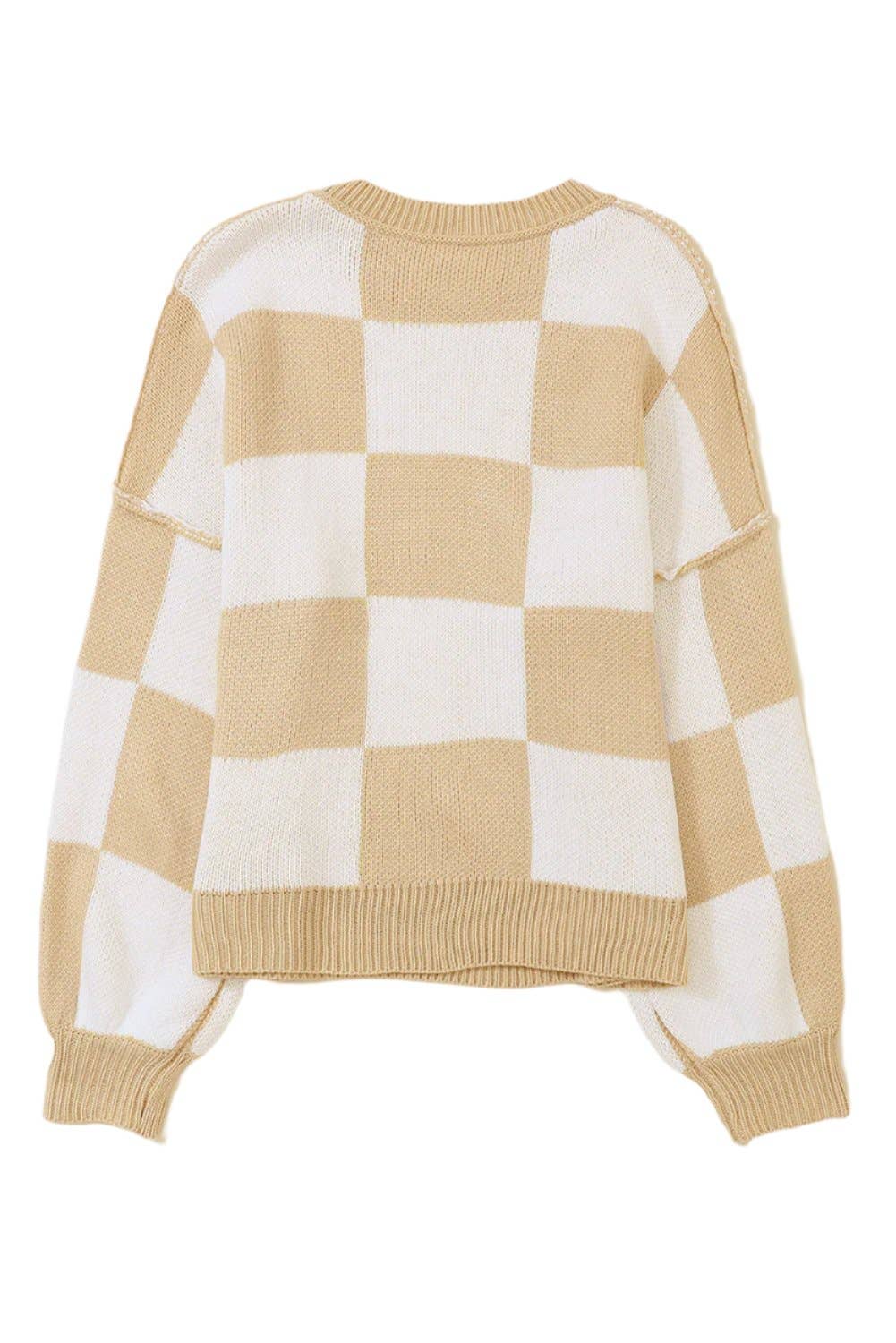 Tennessee Checker Reverse Seam Crewneck Sweater