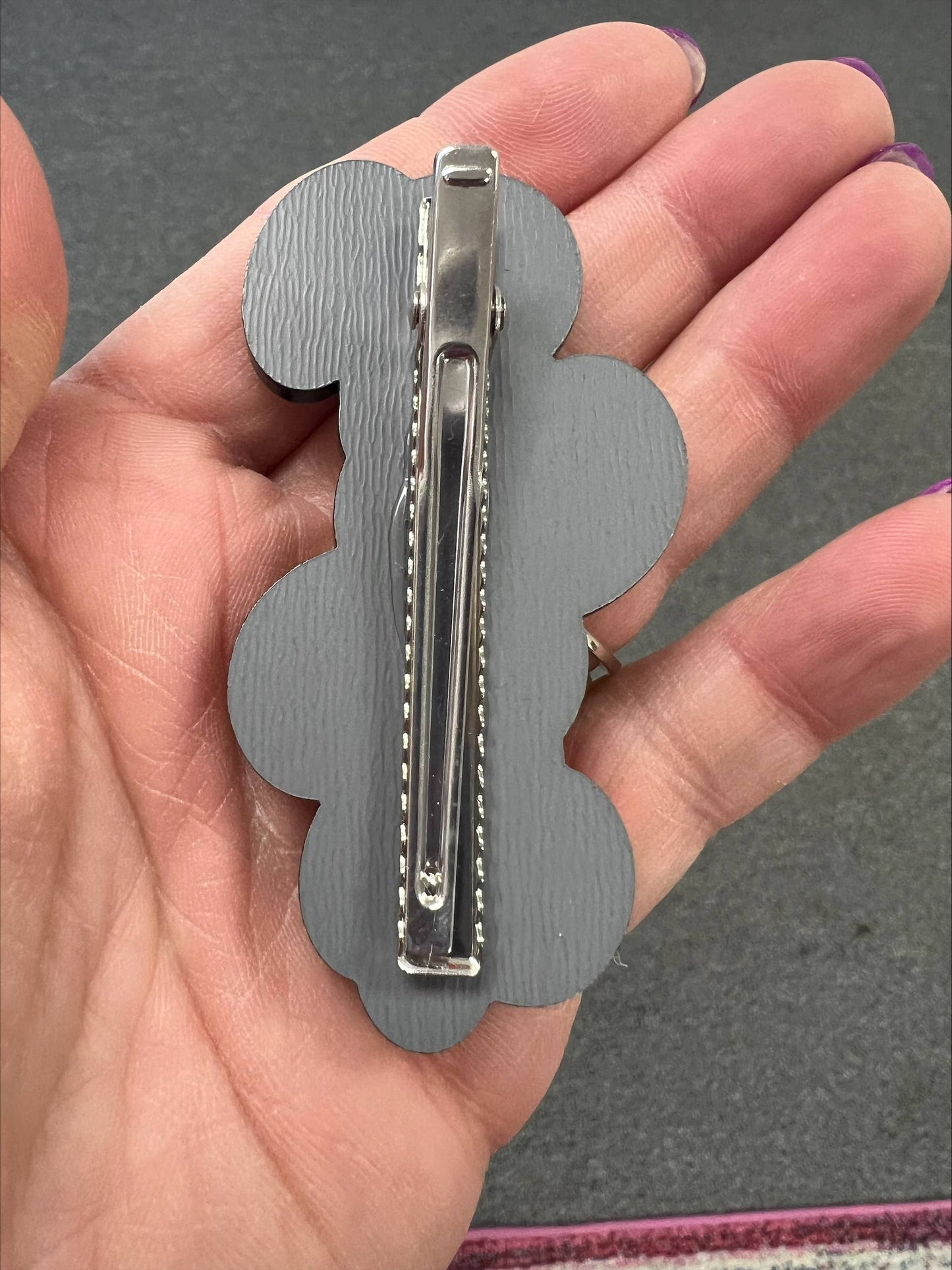 Game Day Custom Acrylic Alligator Clip