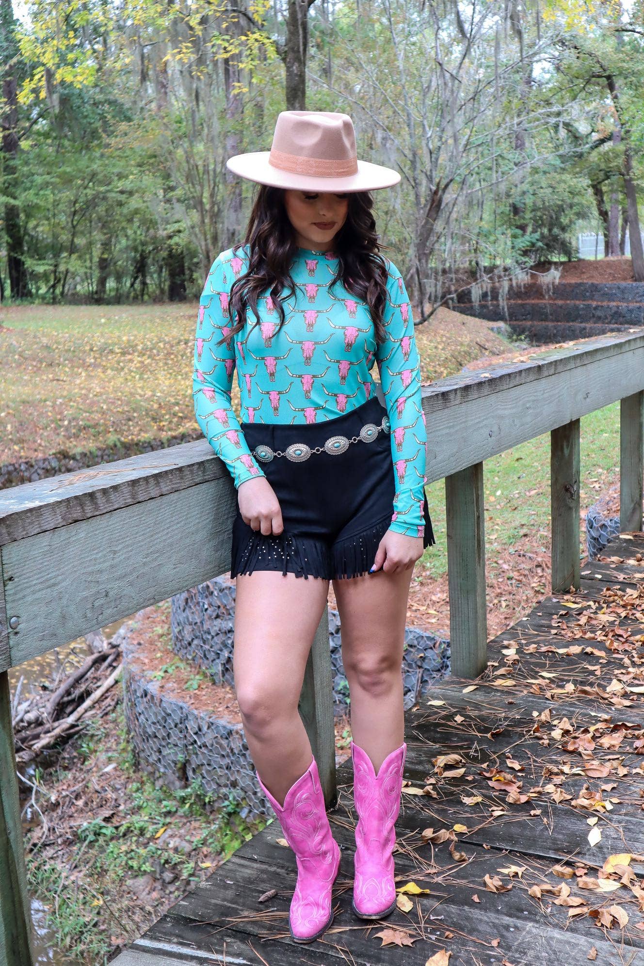 Cute Heifer Long Sleeve Mesh Top