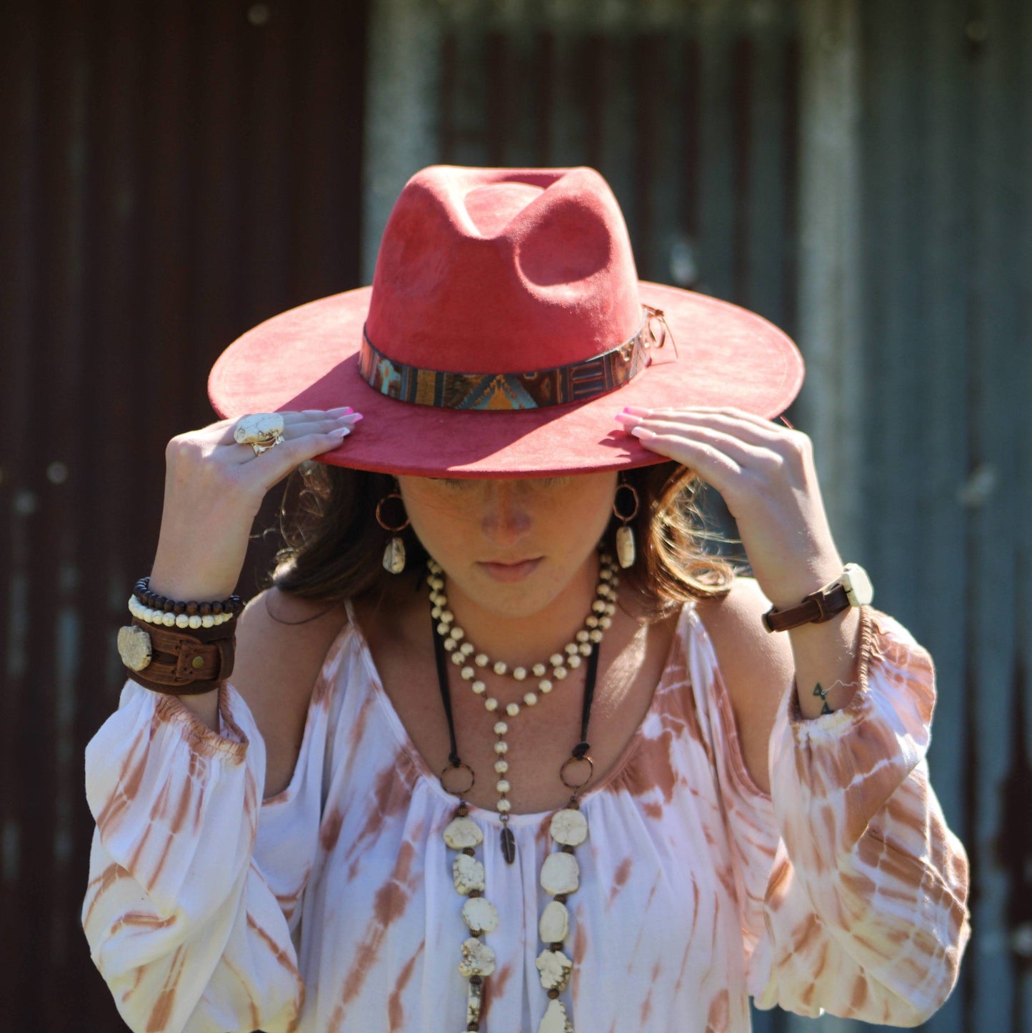 White Turquoise Chunky Earrings