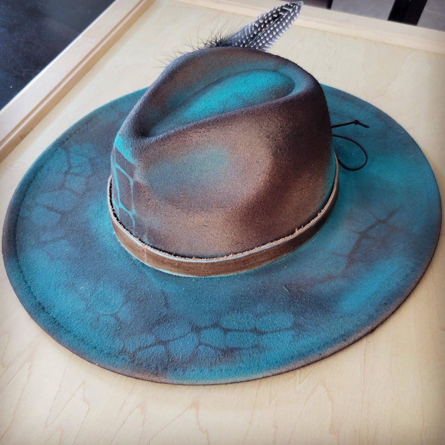 CUSTOM Hand-Painted Cowgirl Western Boho Hat
