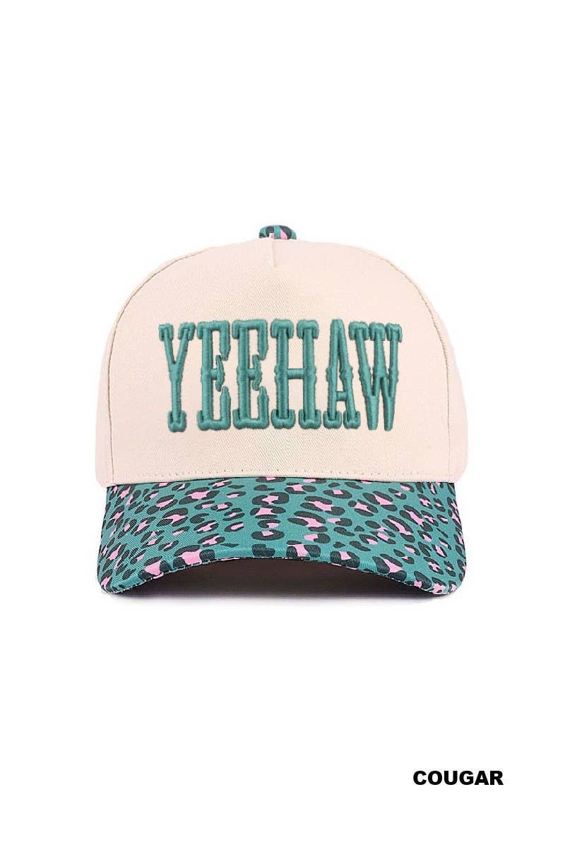 Yeehaw Two-tone Canvas Cotton Cap