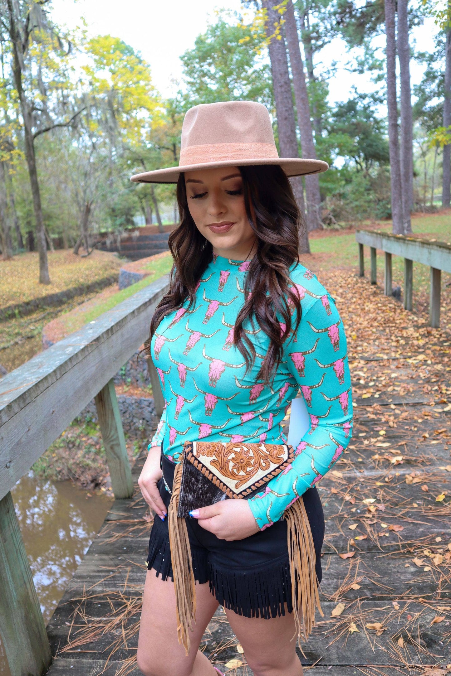 Cute Heifer Long Sleeve Mesh Top