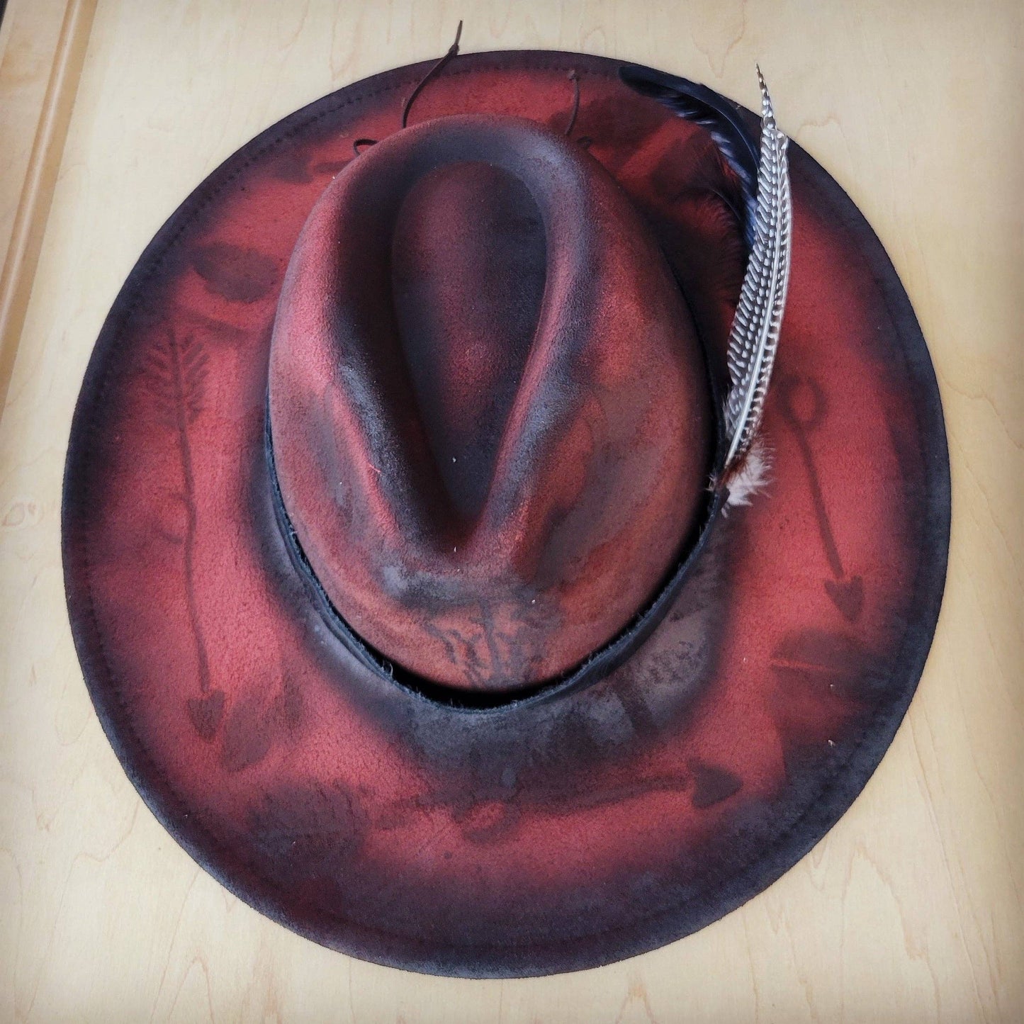 CUSTOM Hand-Painted Cowgirl Western Boho Hat