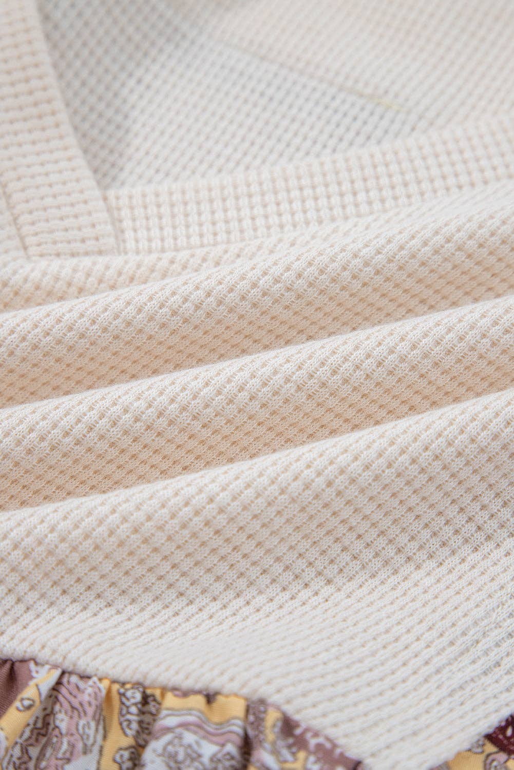 Boho Paisley Patchwork Long Sleeve Top