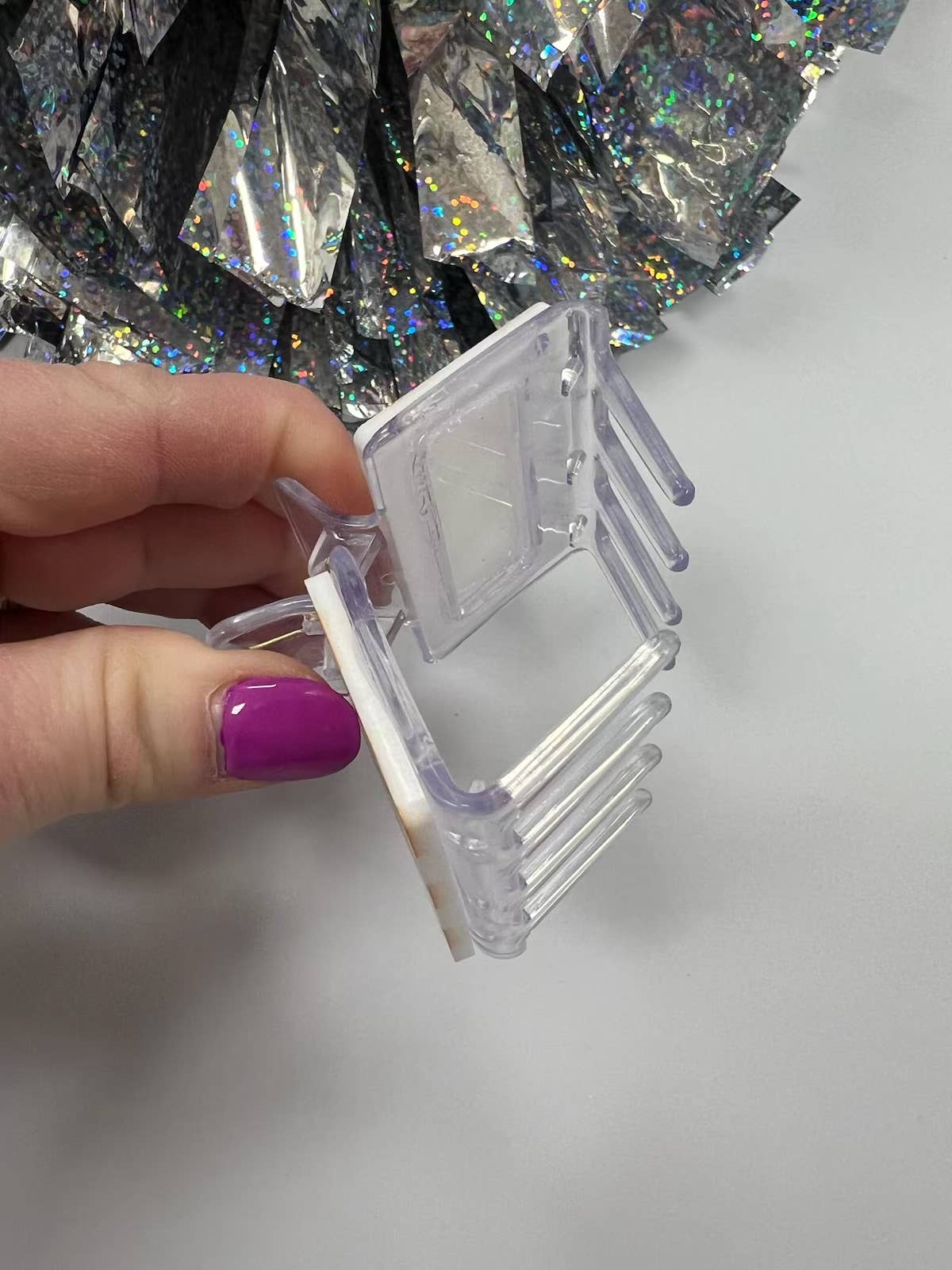 Game Day Small Checkered Hair Clip