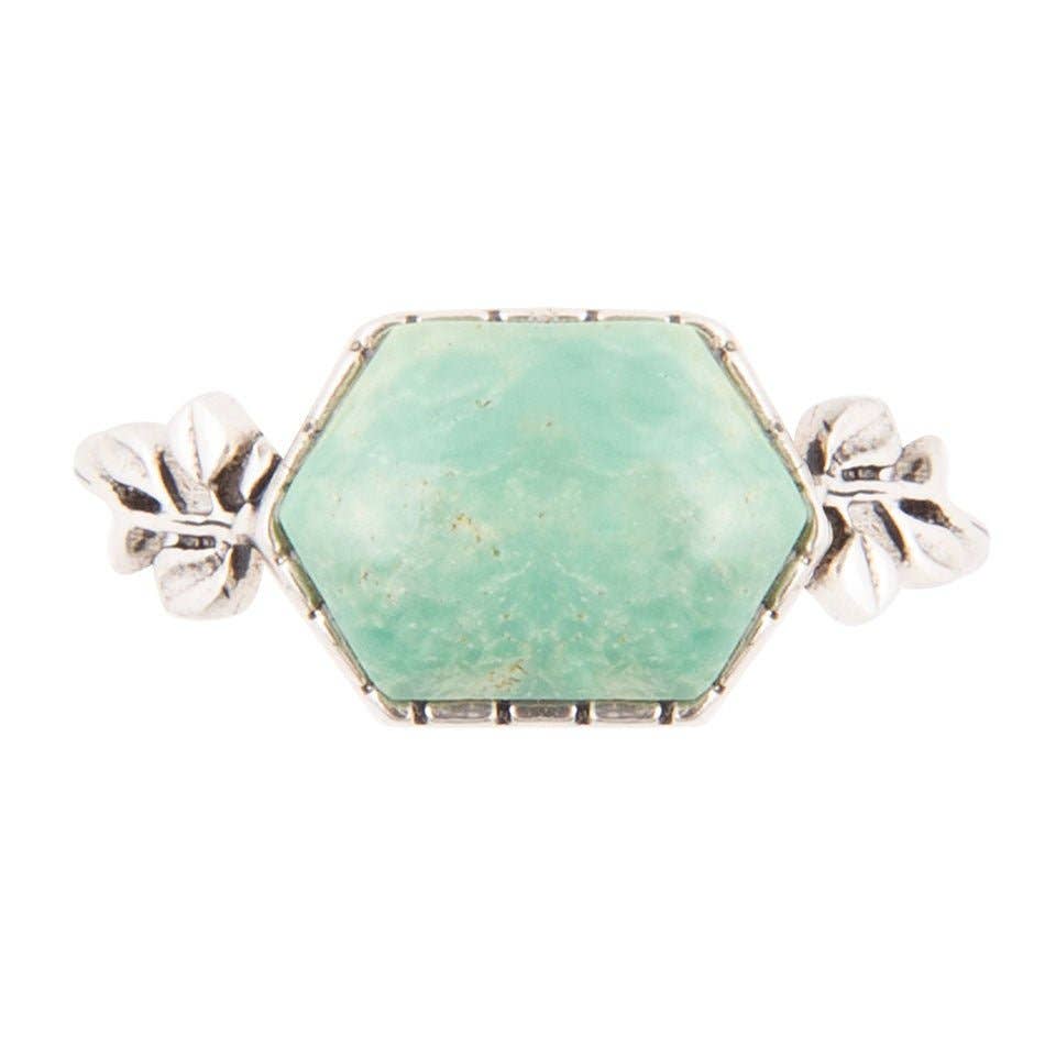 Laurel Turquoise and Sterling Ring