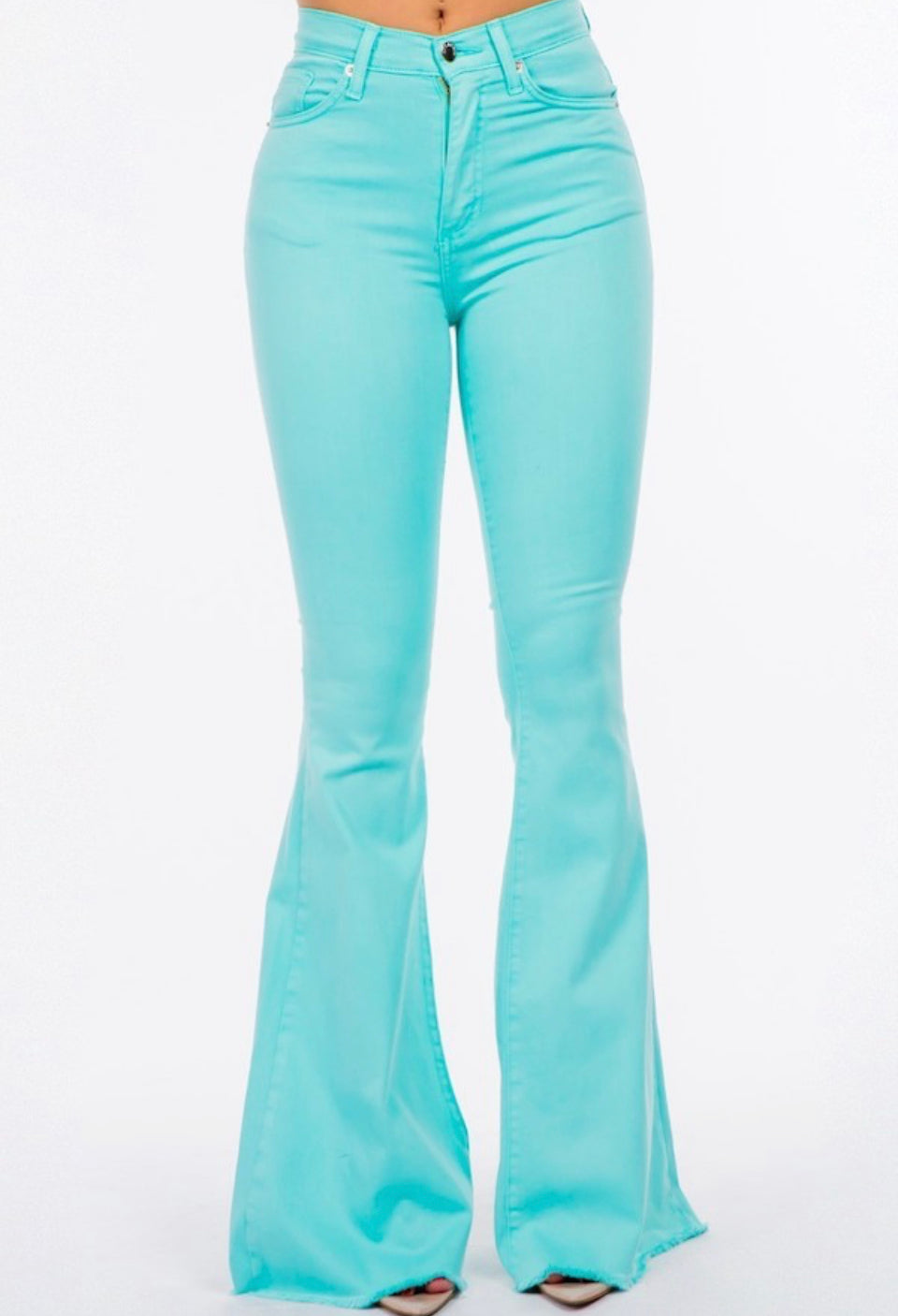 Twisted Turquoise Flares